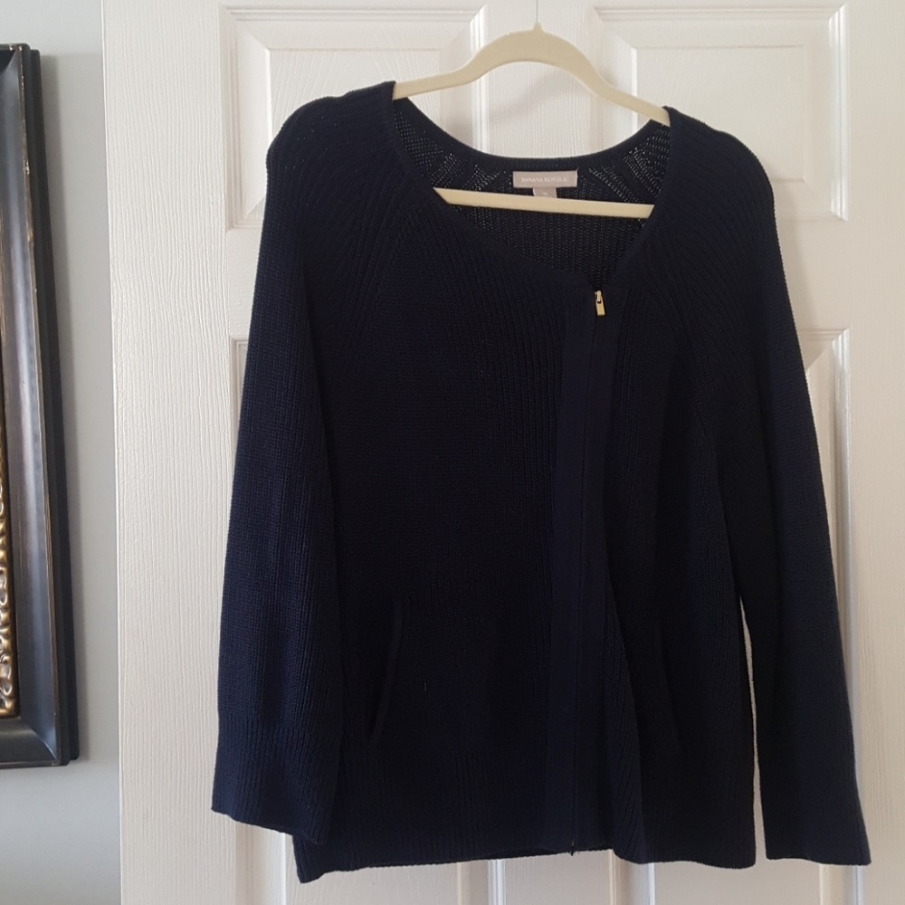 Banana Republic Navy knit cardigan